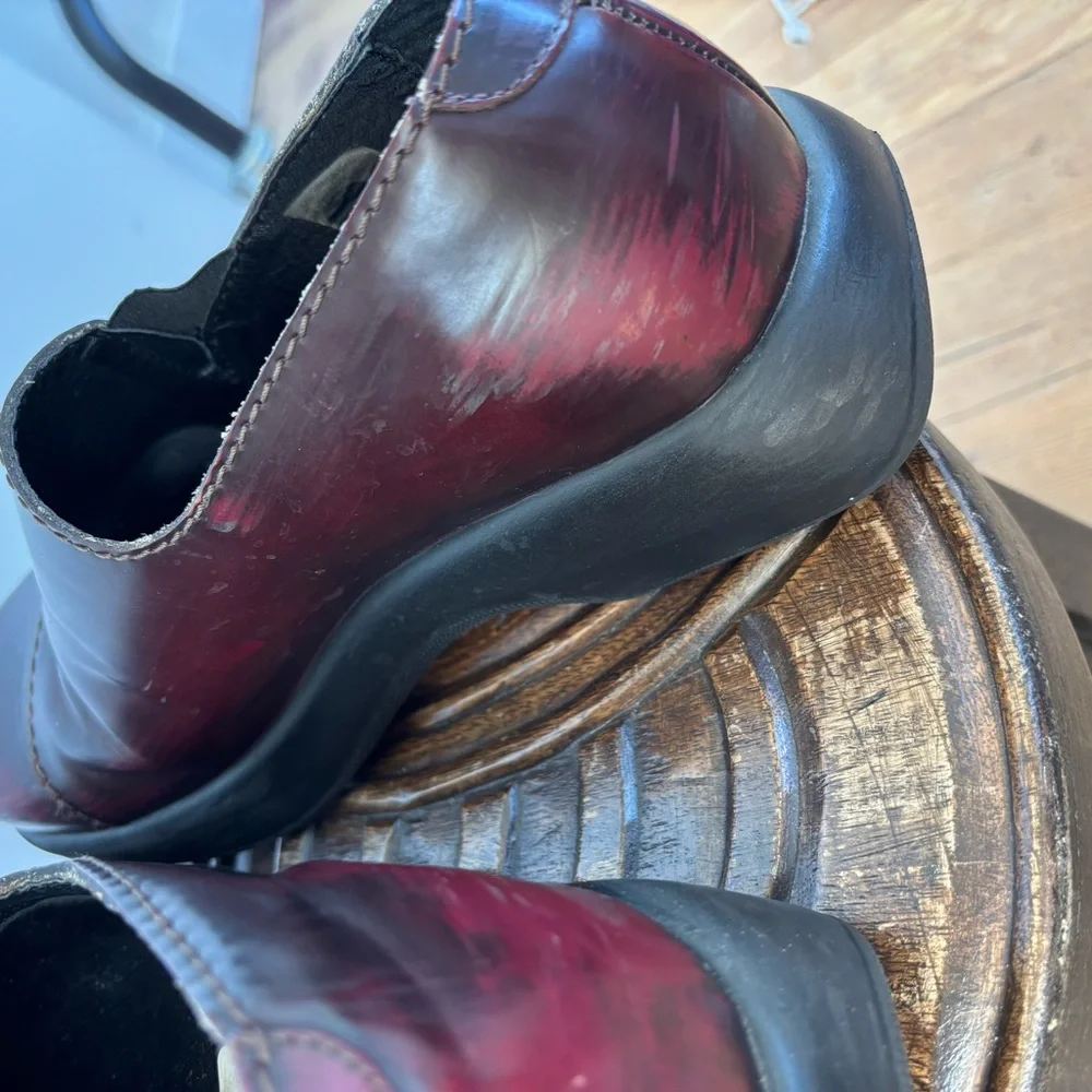 Y2K 90s Chunky vintage grunge Dansko leather platform clogs shoes | Sz 12 / 42